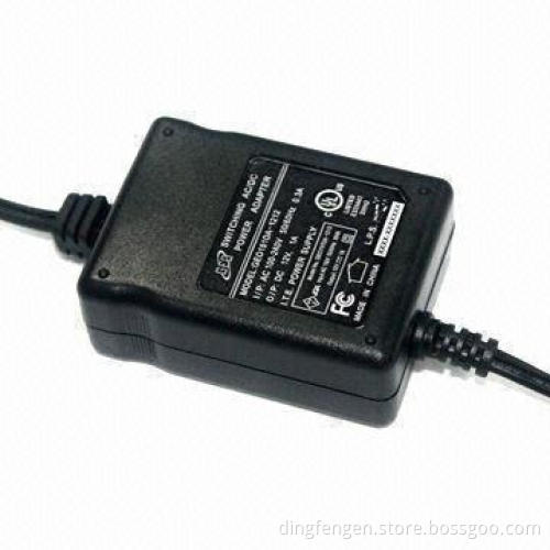 15W Desktop Power Adapter with Fixed Input/Output Cable, with Compact Size, Full Safety Approvals